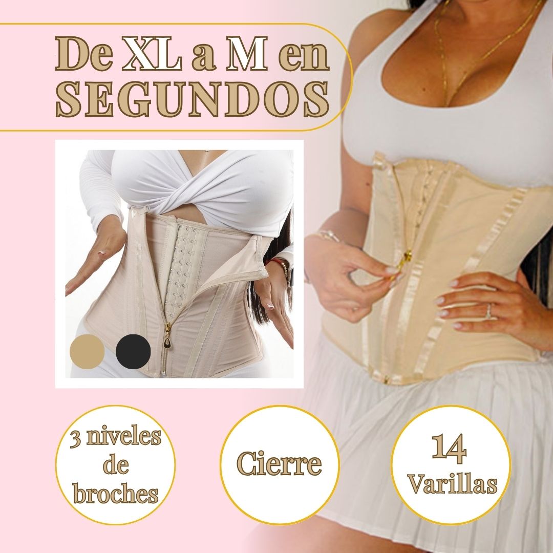 Cinturilla Lipo-Reductora™️14 varillas | Cintura de avispa | Reduce 3 tallas