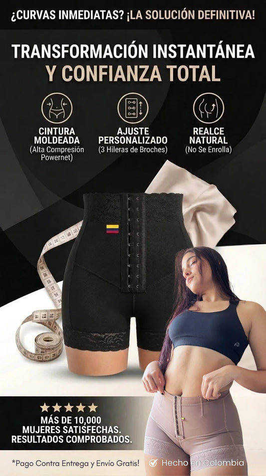 Boxer Ultra Invisible con Broches Ajustables | Moldea Cintura y Realza Curvas